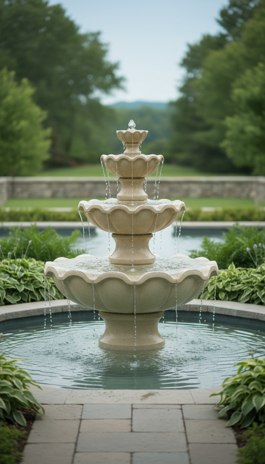 Architectural Ring Fountain With LED