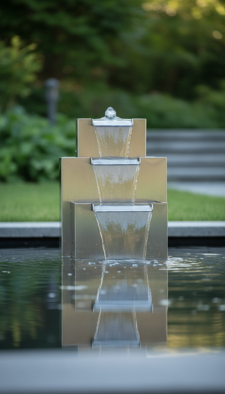 Stainless Steel Cascade Fountain