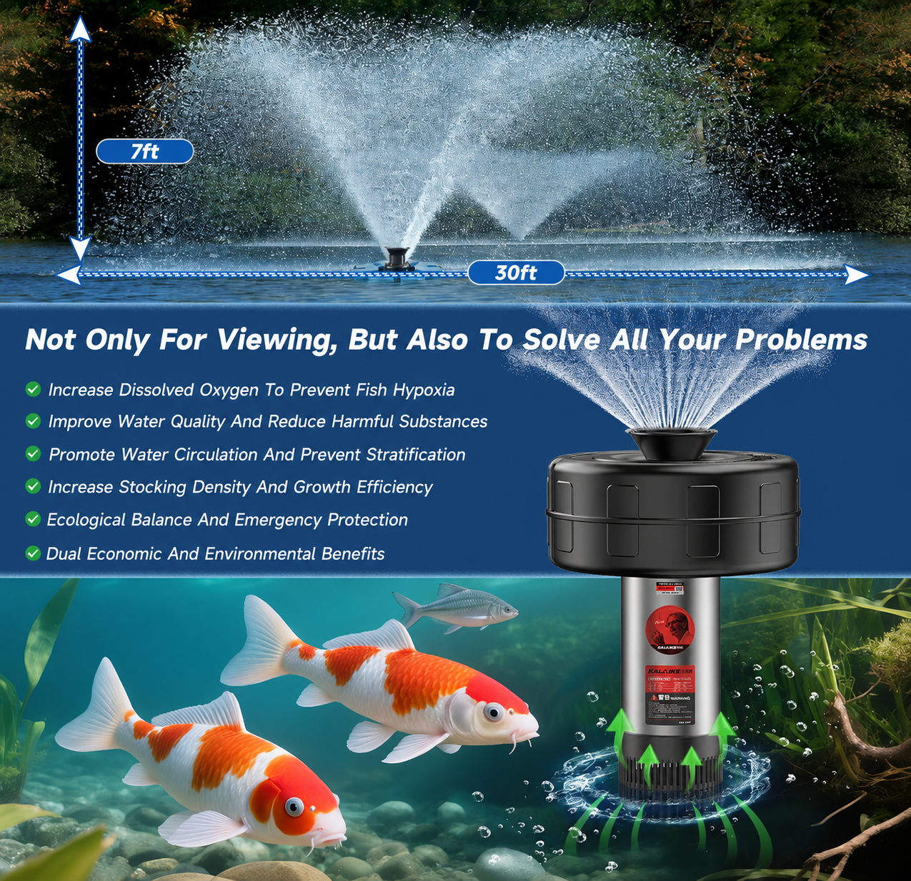 Type Pond Fountain - 750W